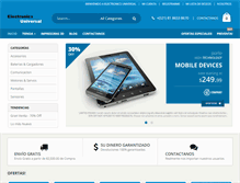 Tablet Screenshot of electronicsuniversal.com